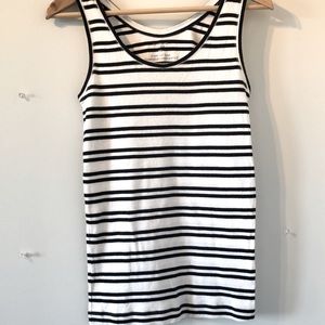SzM black stripe cotton tank